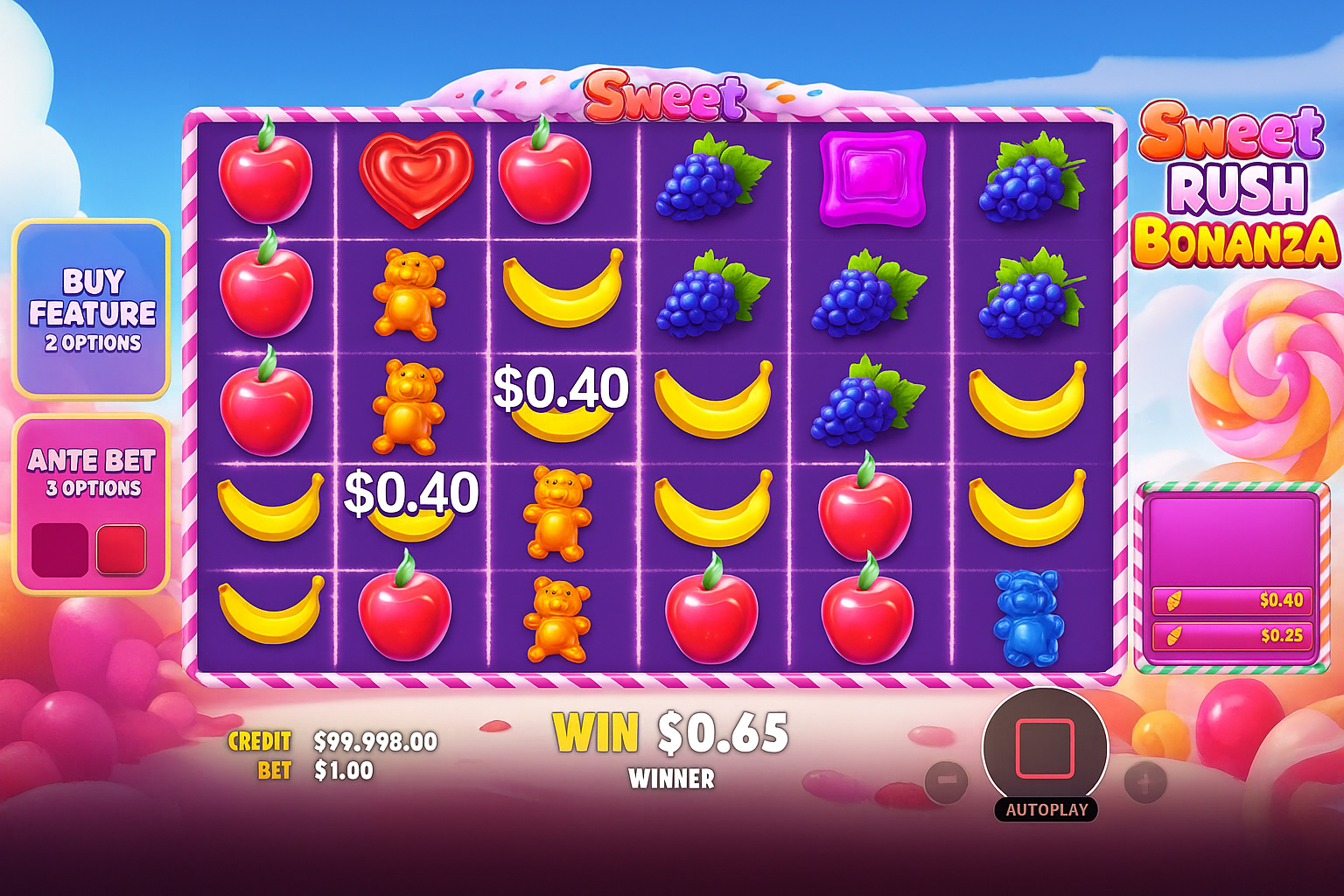 Sweet Rush Bonanza preview
